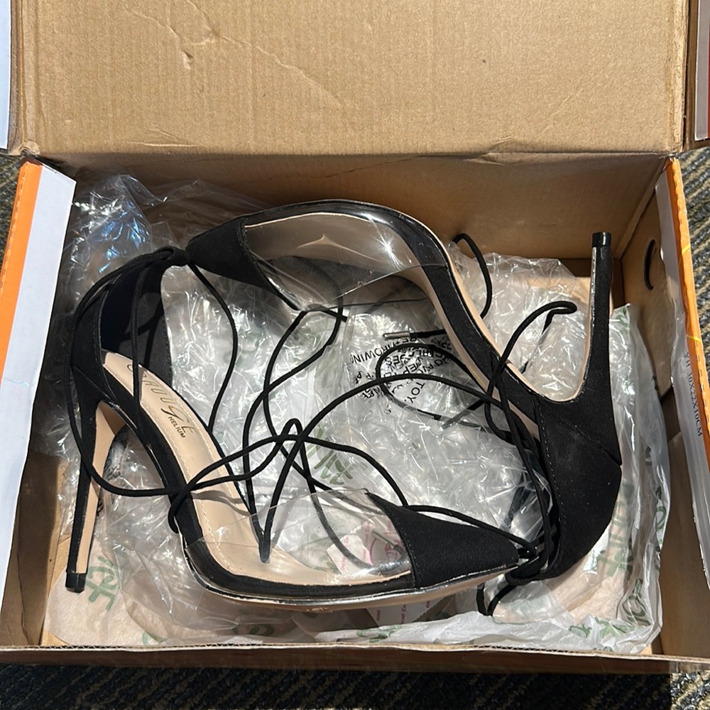 Strappy heels